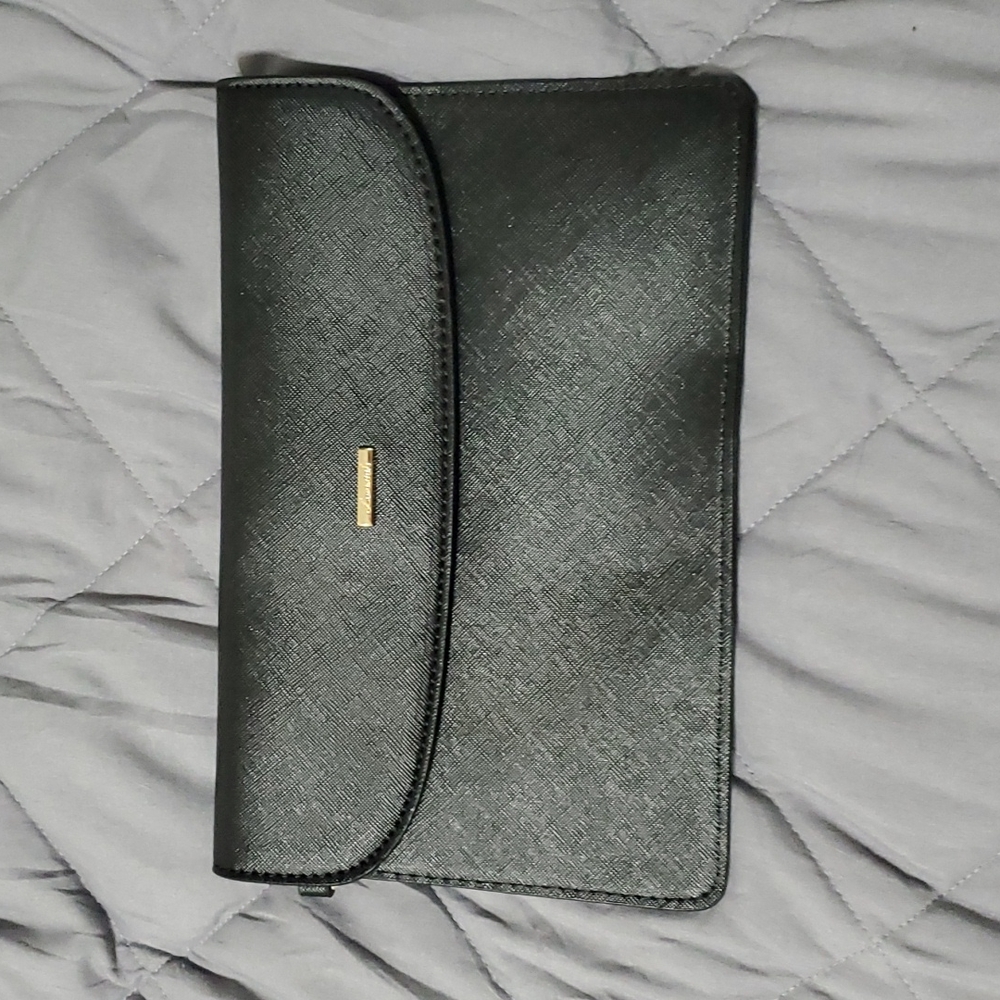 Black envelope clutch purse